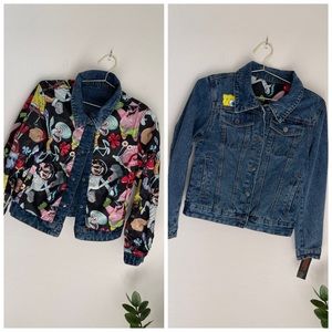 MEMBERS ONLY x Nickelodeon Reversible Denim Jean Jacket Sz S M L NWT
